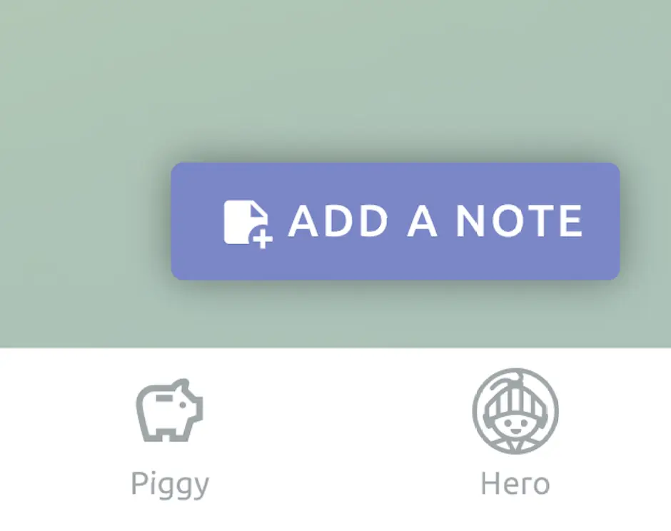 the add note button