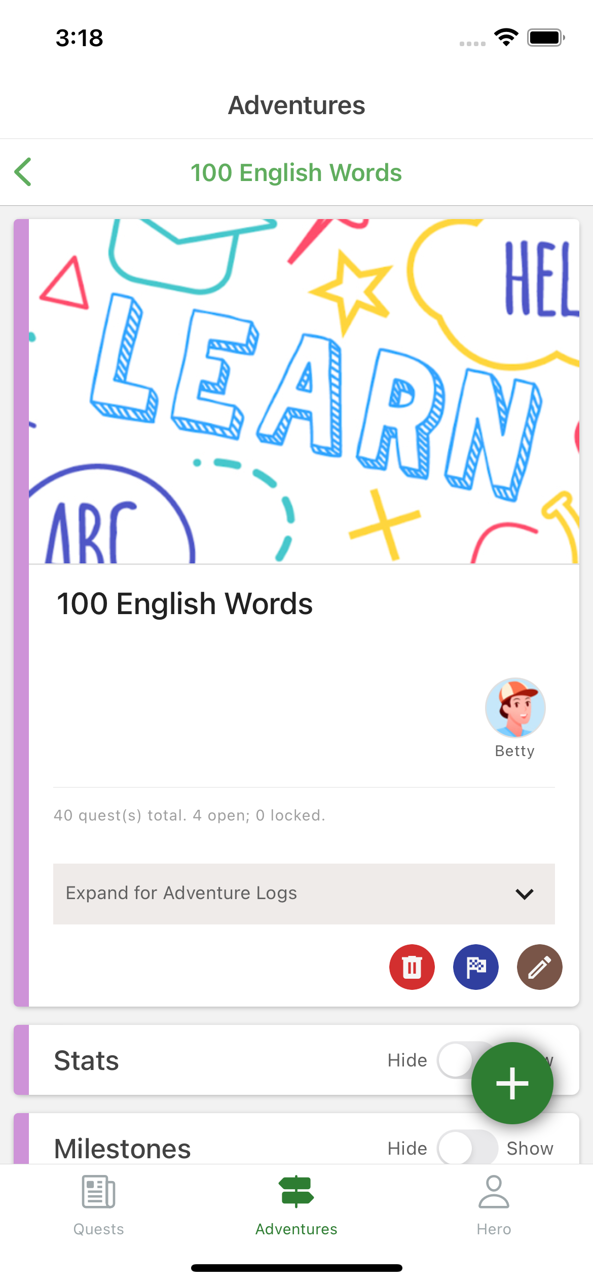 learning a new language is a great adventure in the heromode productivity app