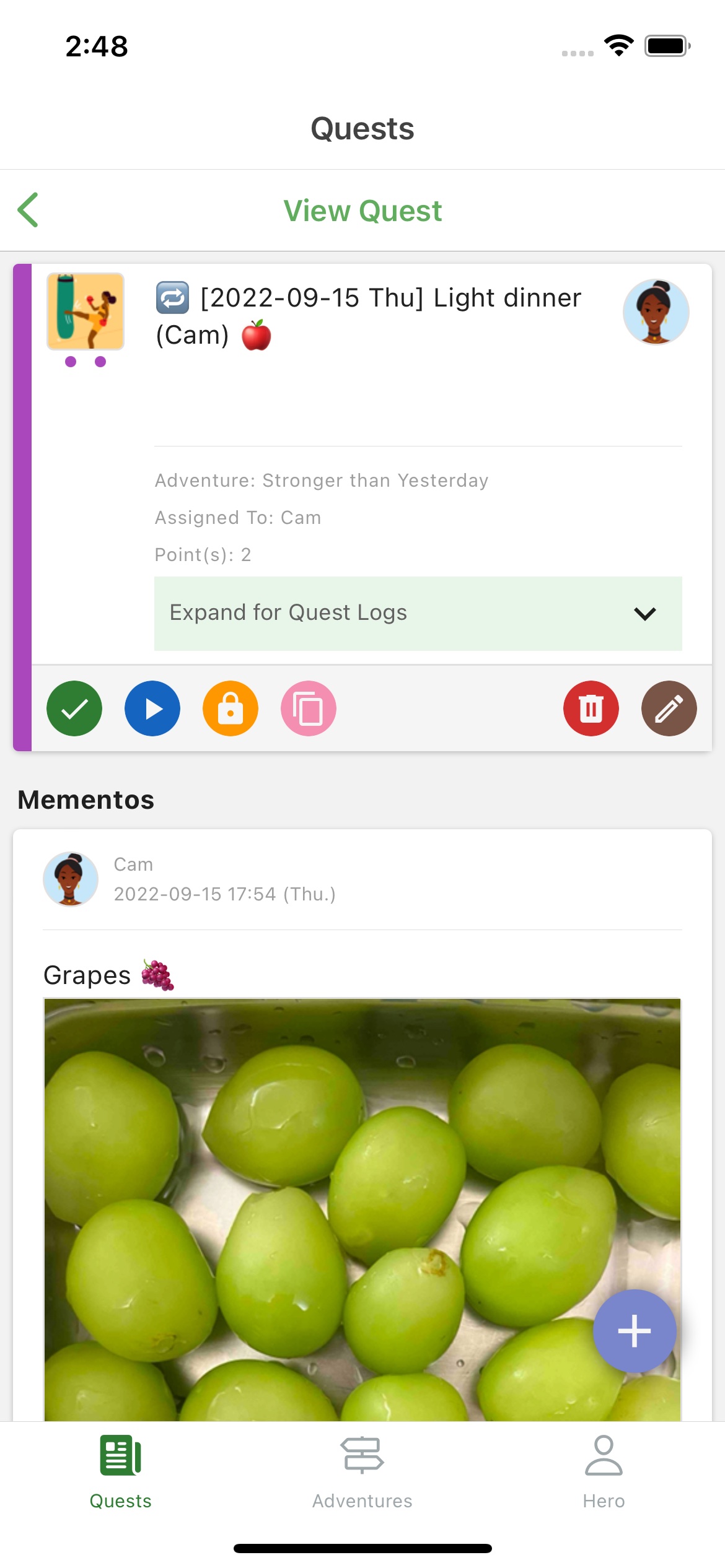 leverage social power by sharing diet photos with buddies in heromode
