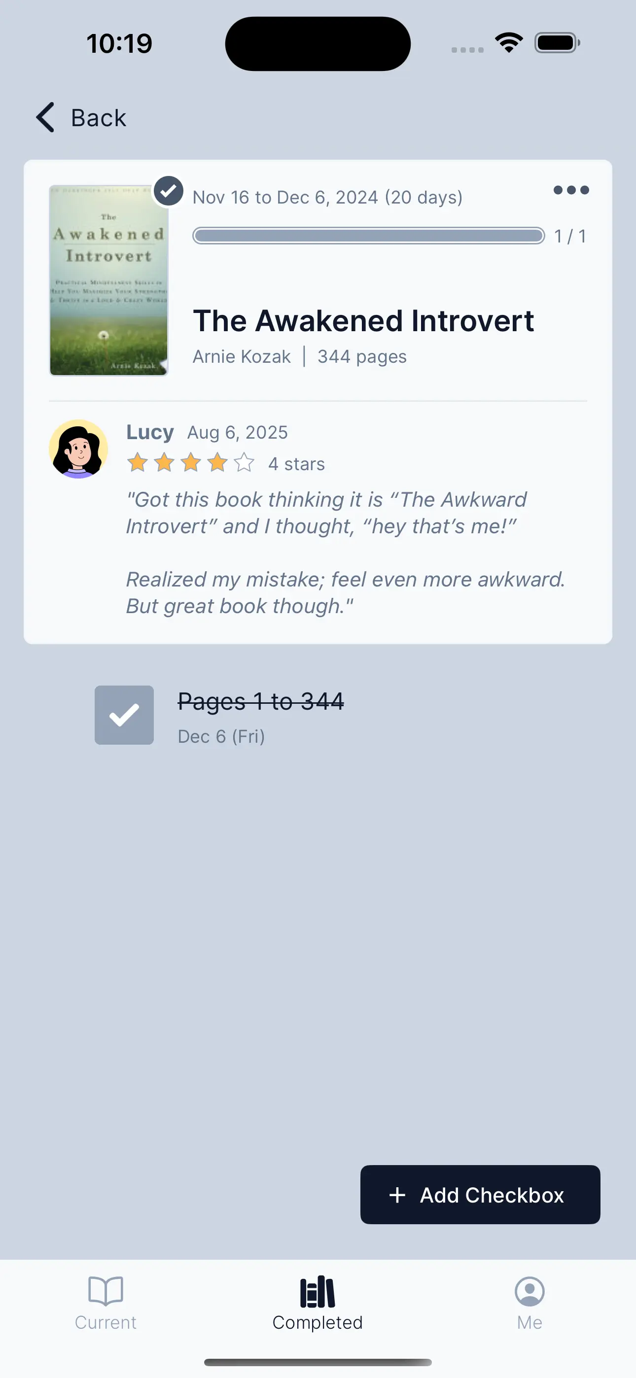 Review a book
