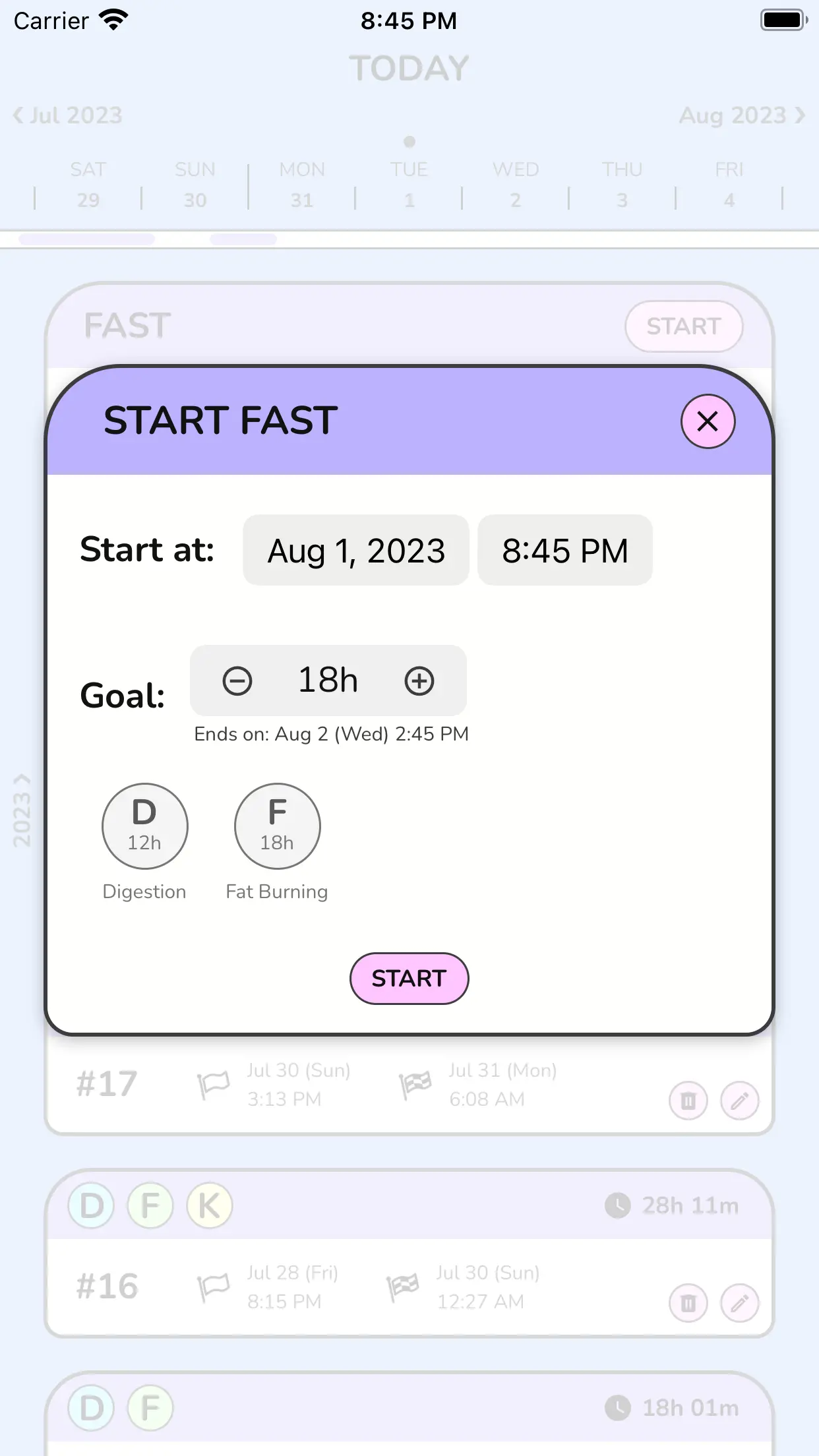 screenshot of the app (2)